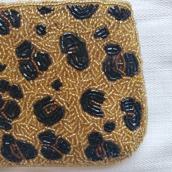 Beaded Leopard Clutch - Picture 2 of 6